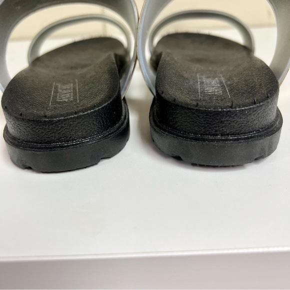 ANN MORE Dallas Gold JELLY SANDALS, DOUBLE STRAP slide women’s size 39 - Picture 6 of 9